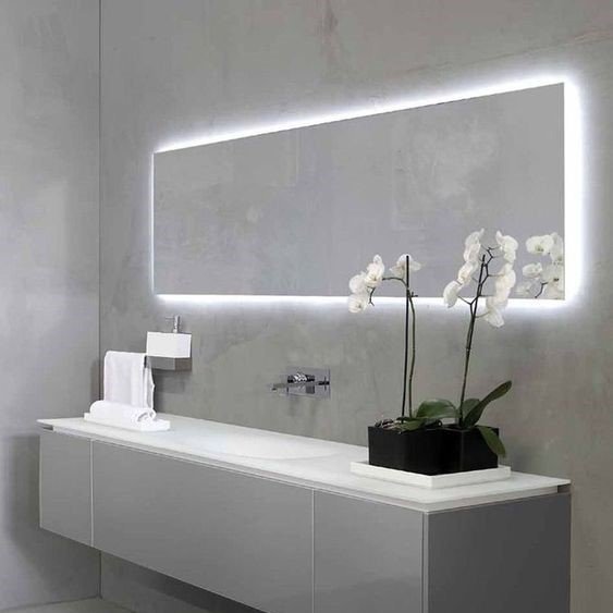 καθρέφτες μπάνιου με φώτα